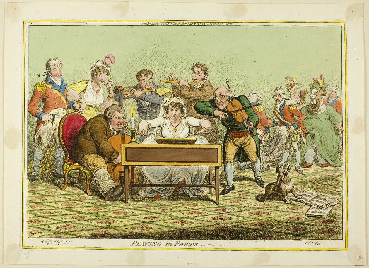 Részekben játszva alkotó: James Gillray