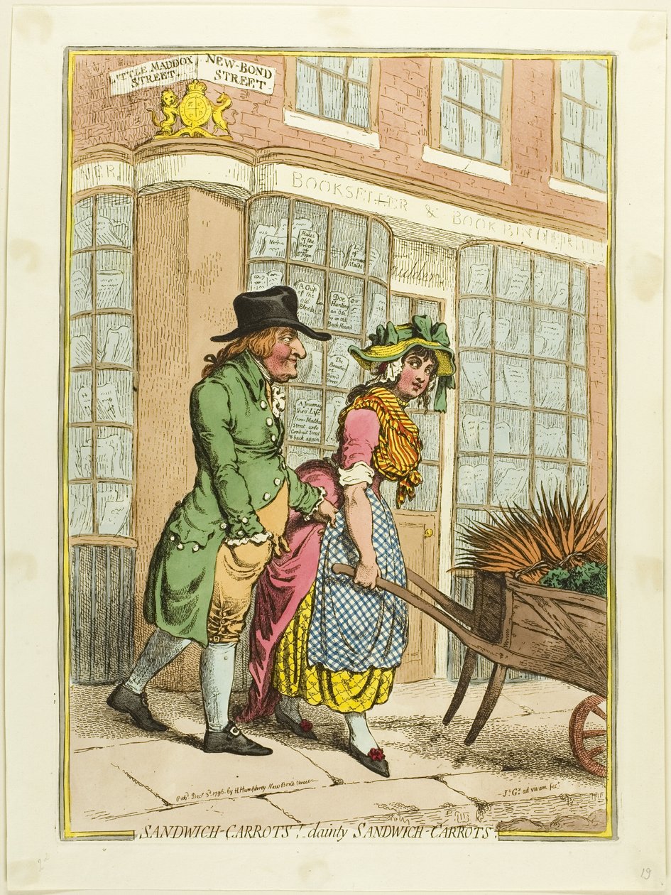 Szendvics-sárgarépa!- Finom szendvics-sárgarépa alkotó: James Gillray