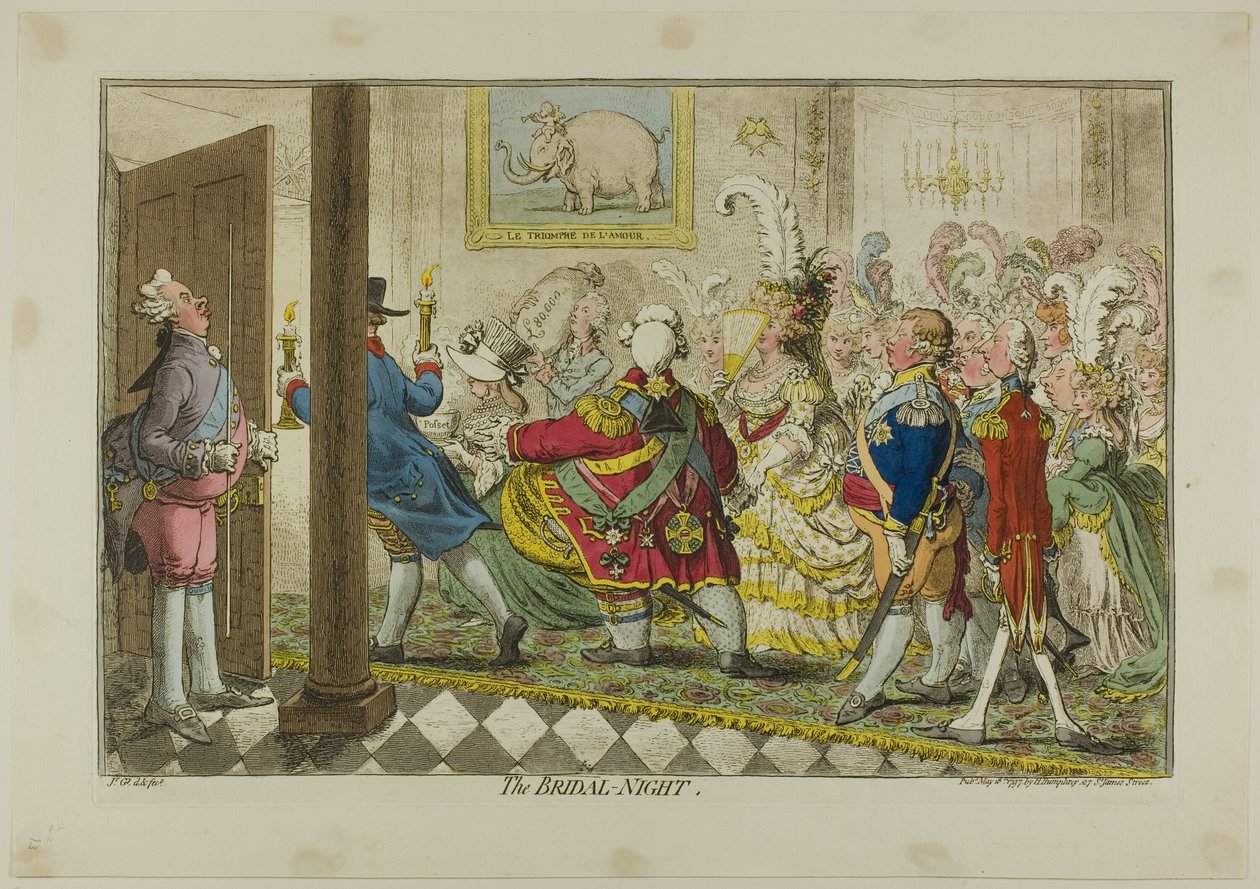 A Menyasszonyi Éjszaka alkotó: James Gillray