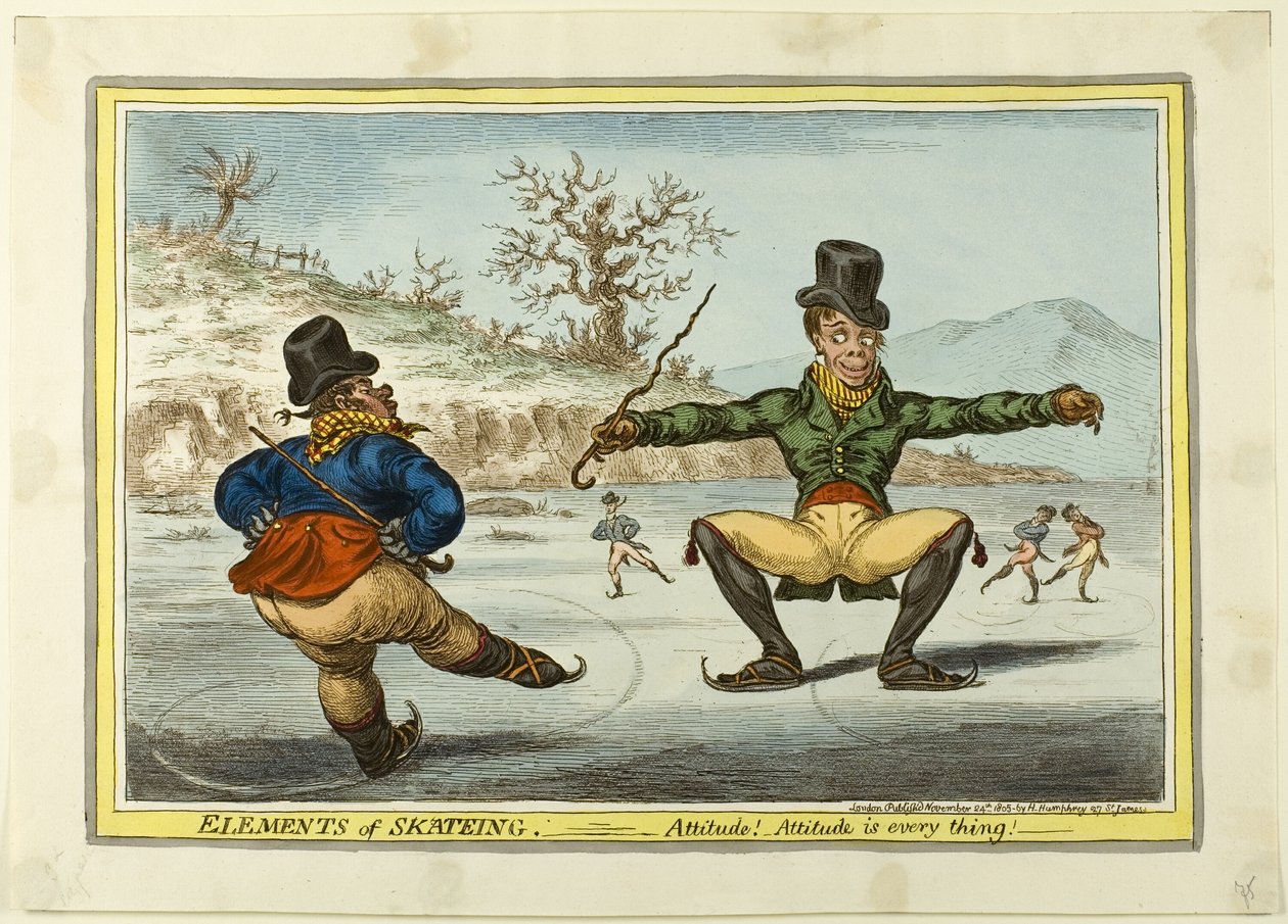 A korcsolyázás elemei: A hozzáállás a minden alkotó: James Gillray