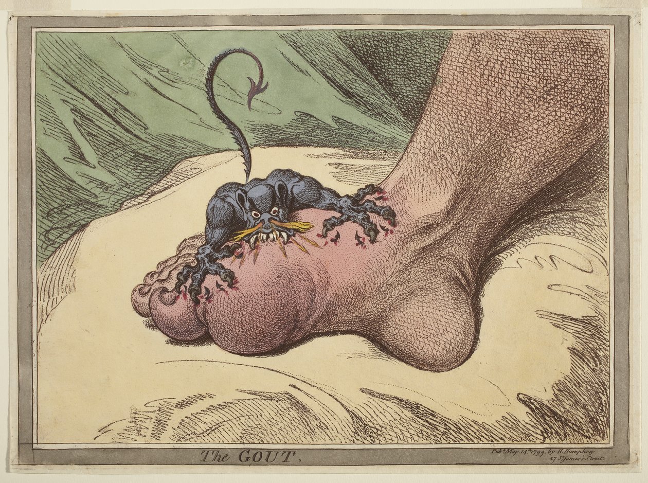 A köszvény alkotó: James Gillray