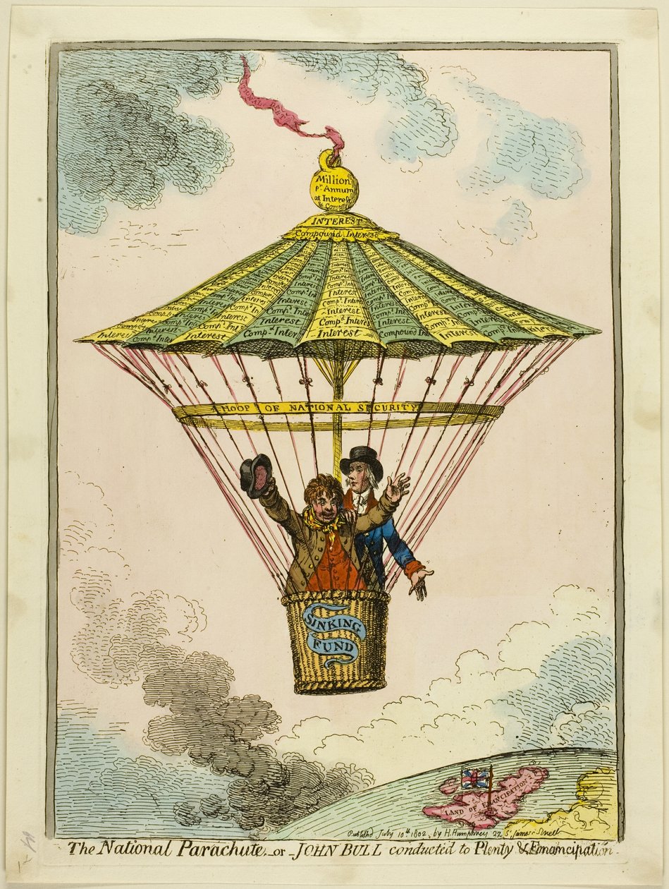 A nemzeti ejtőernyő alkotó: James Gillray