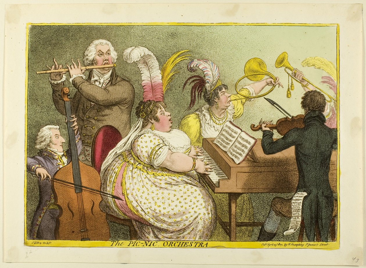 A Pic-Nic zenekar alkotó: James Gillray
