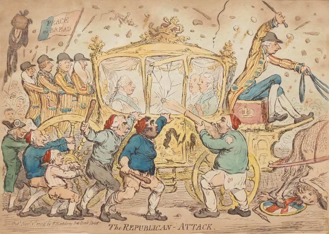 A republikánusok támadása alkotó: James Gillray