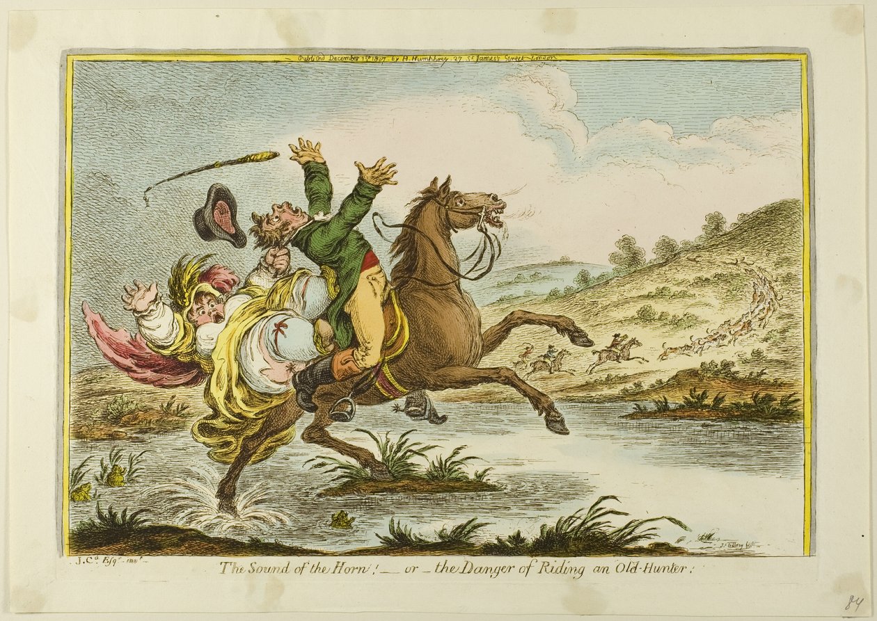 A kürt hangja alkotó: James Gillray
