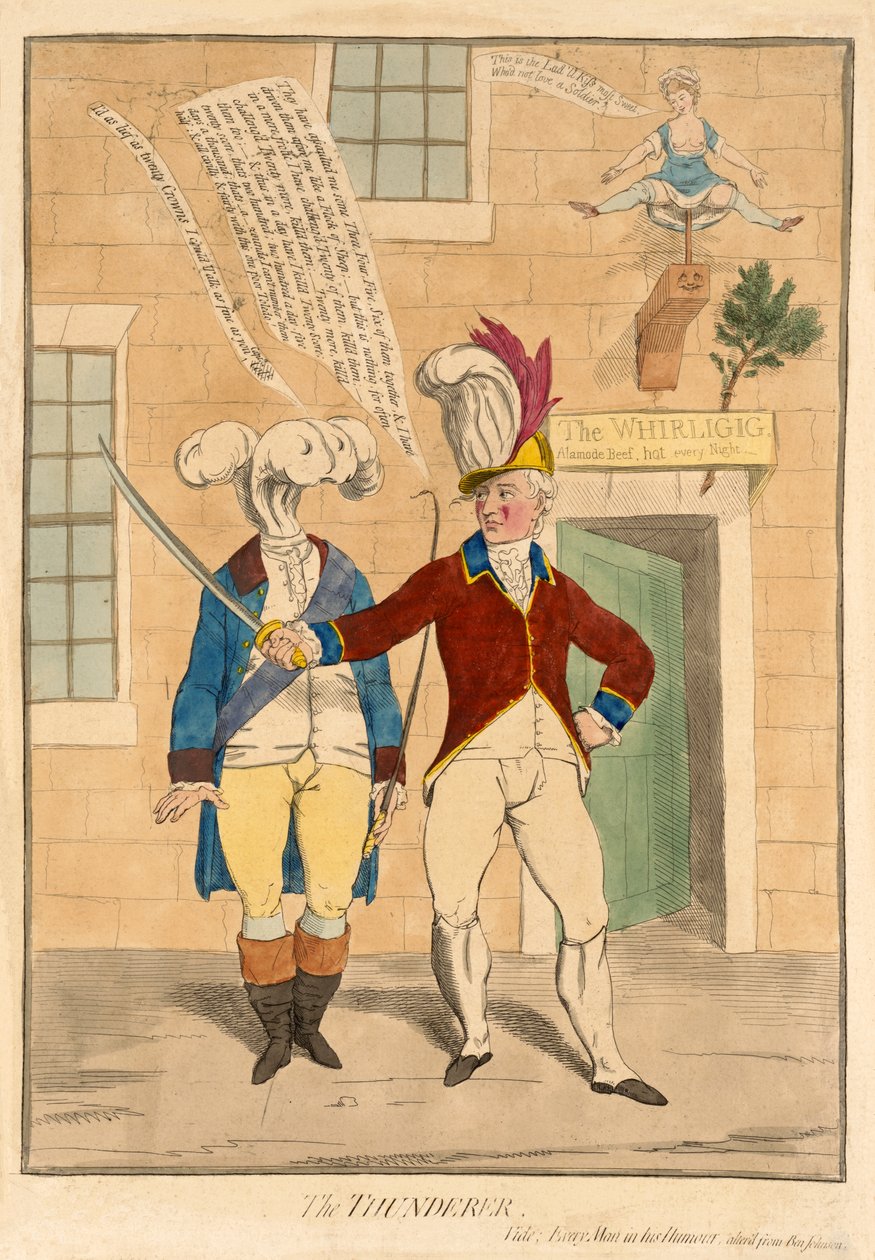 The Thunderer, kocsma. 1782 (kézzel színezett metszet) alkotó: James Gillray