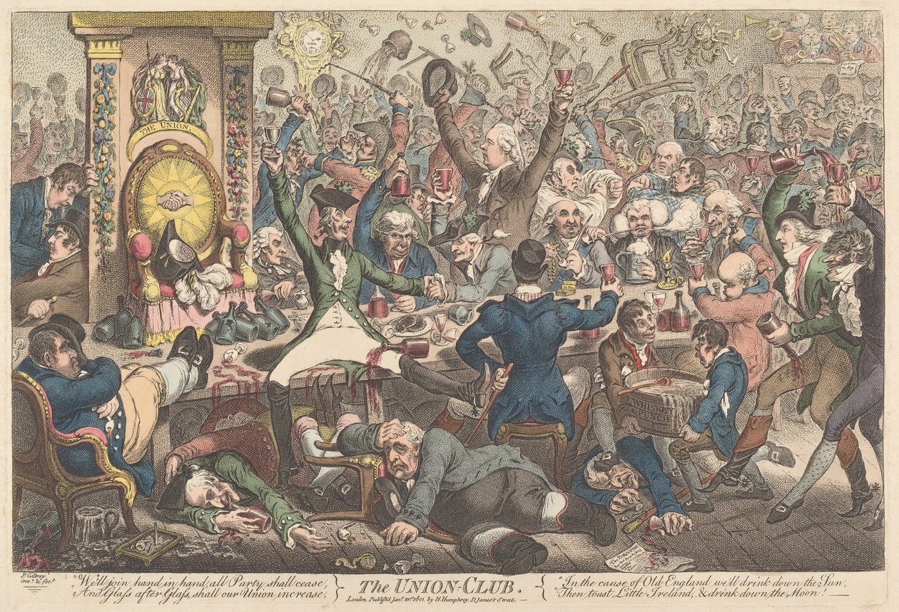 Az Unió klubja alkotó: James Gillray