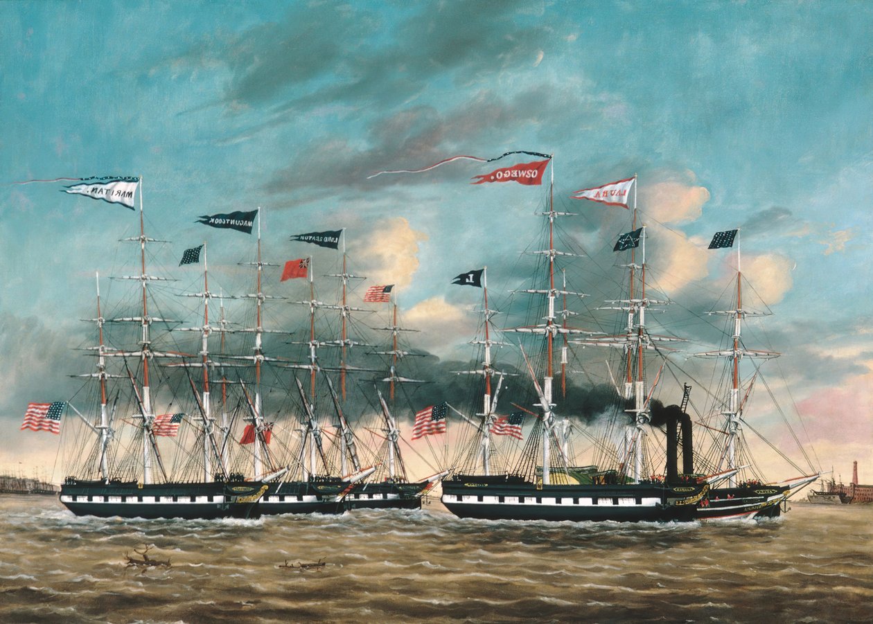 A vontatócsónak hódítója, 1852. alkotó: James Guy Evans