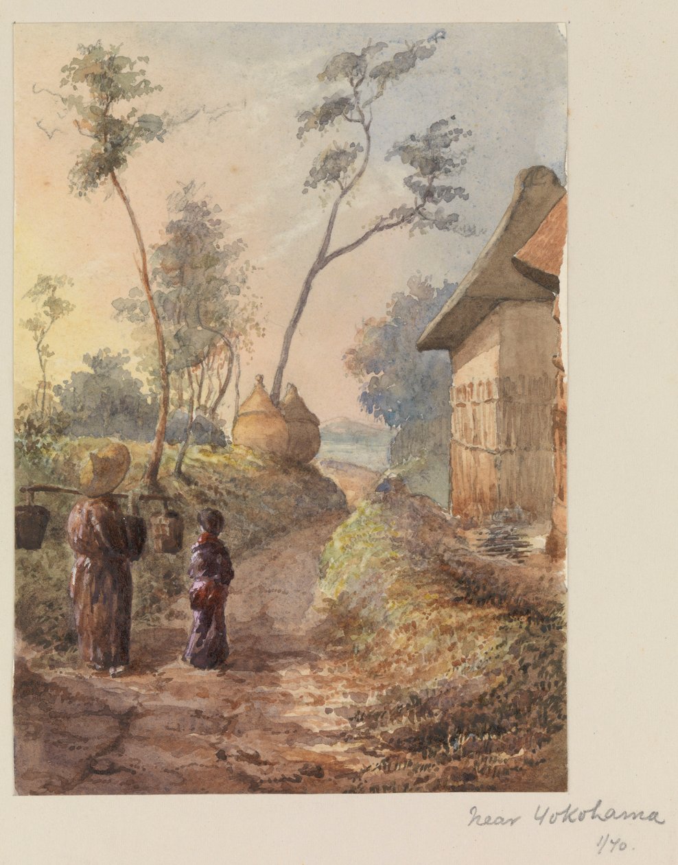 Yokohama közelében, Japán alkotó: James Henry Butt