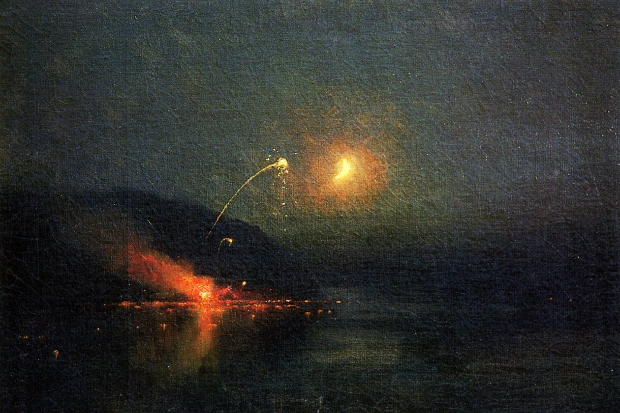 Tűzijáték a Potomacon, 1902 alkotó: James Henry Moser