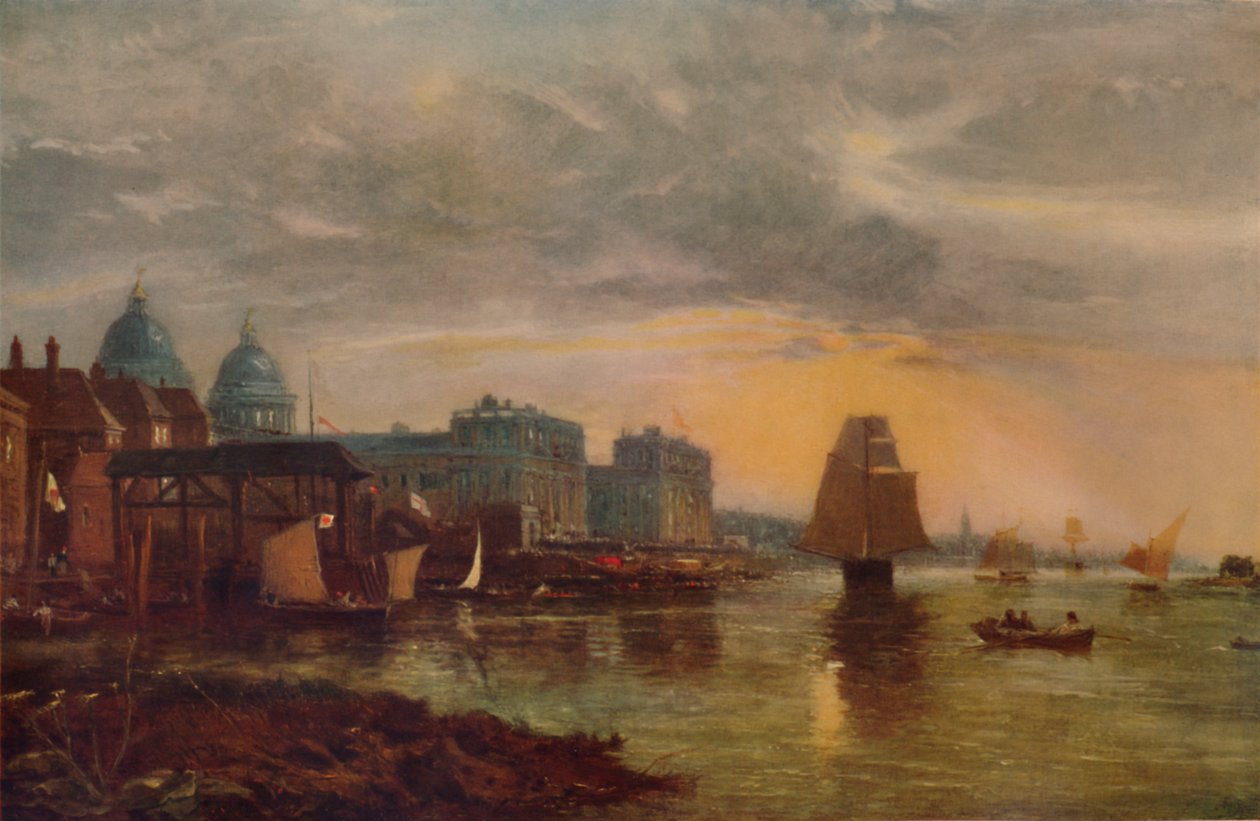 Greenwich Kórház a folyótól, 1854, 1935 alkotó: James Holland