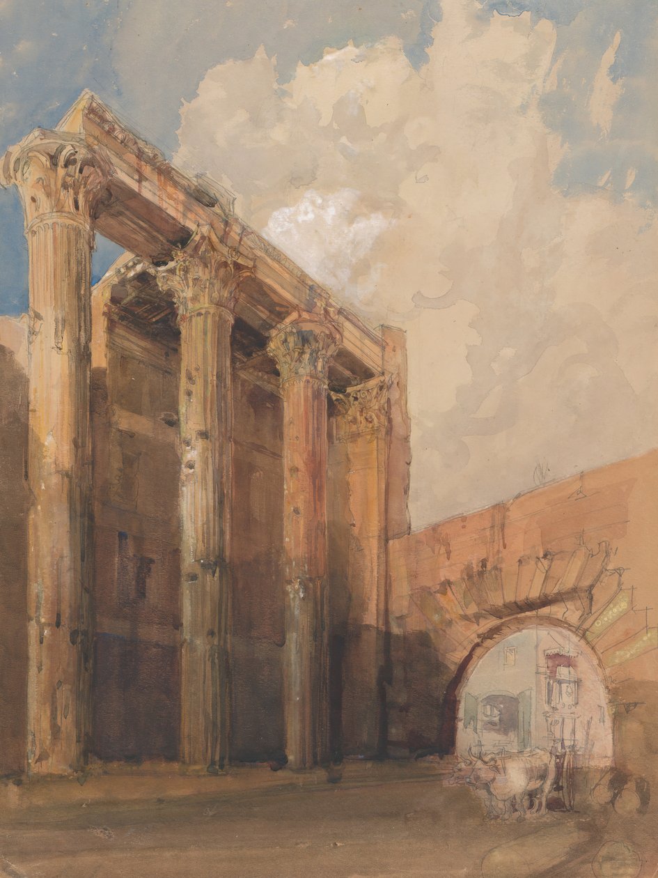 Mars Ultor temploma, Róma, 1840-45. alkotó: James Holland