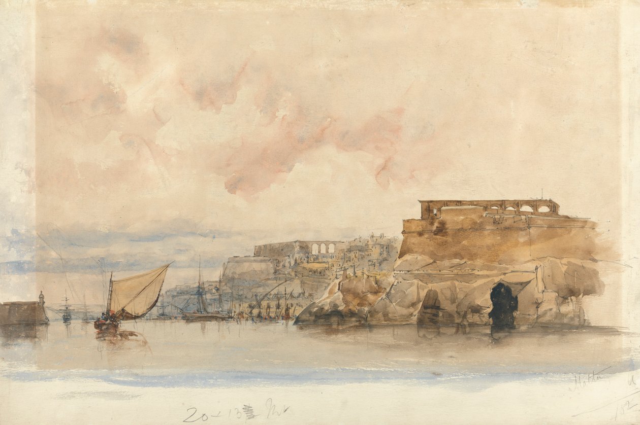 Kilátás Valletta, Málta alkotó: James Holland