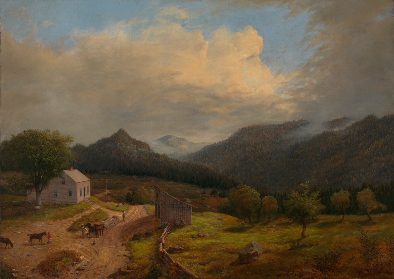 Taverna New Bostonban, Vermontban, 1855. alkotó: James Hope