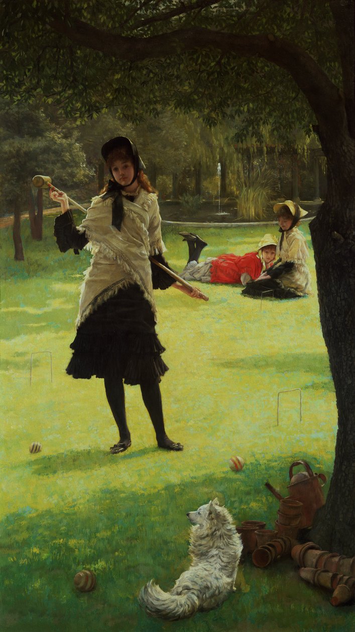 Krokett, 1878 körül alkotó: James Jacques Joseph Tissot