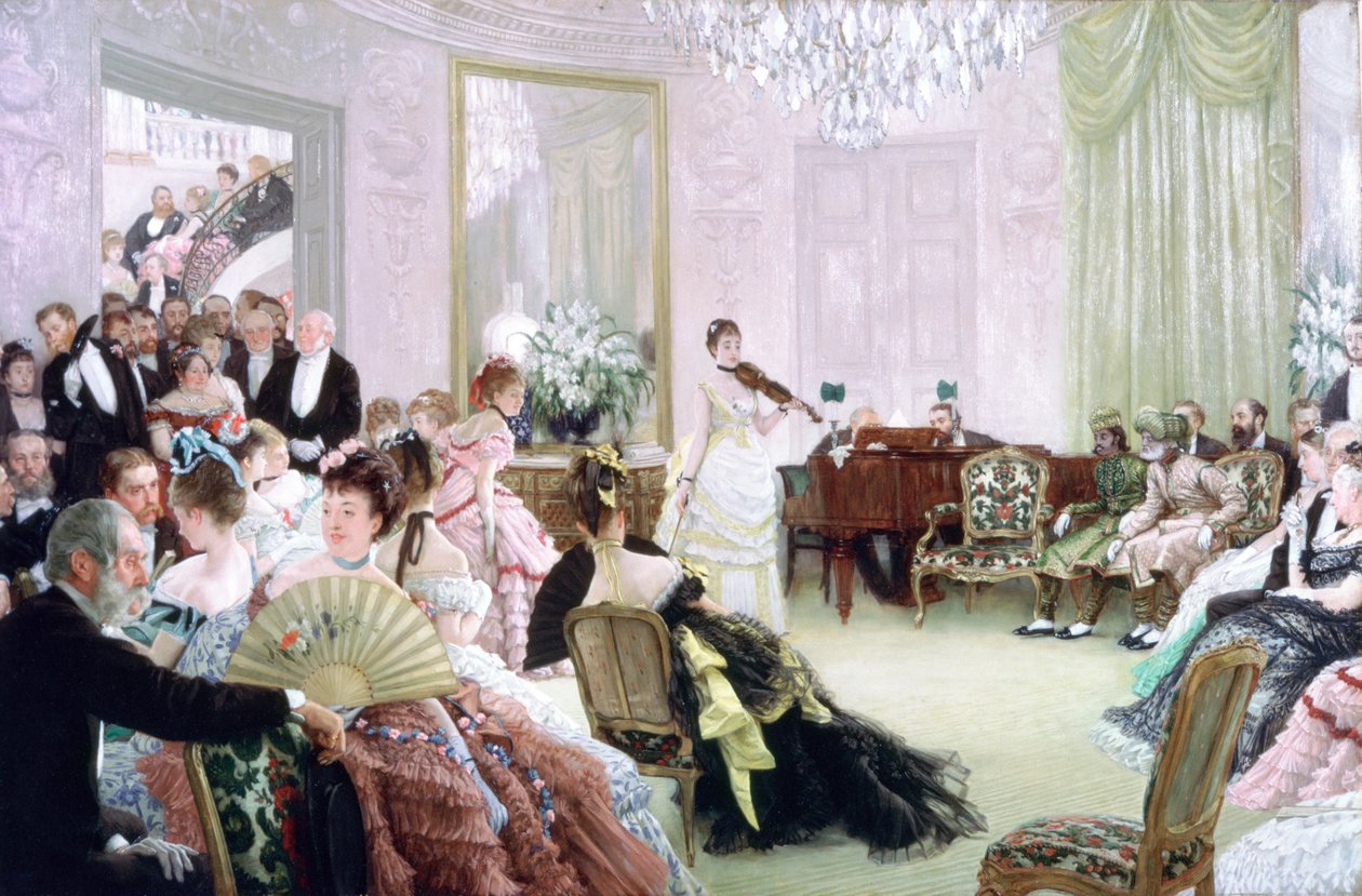 Hush!, A koncert, 1875 alkotó: James Jacques Joseph Tissot