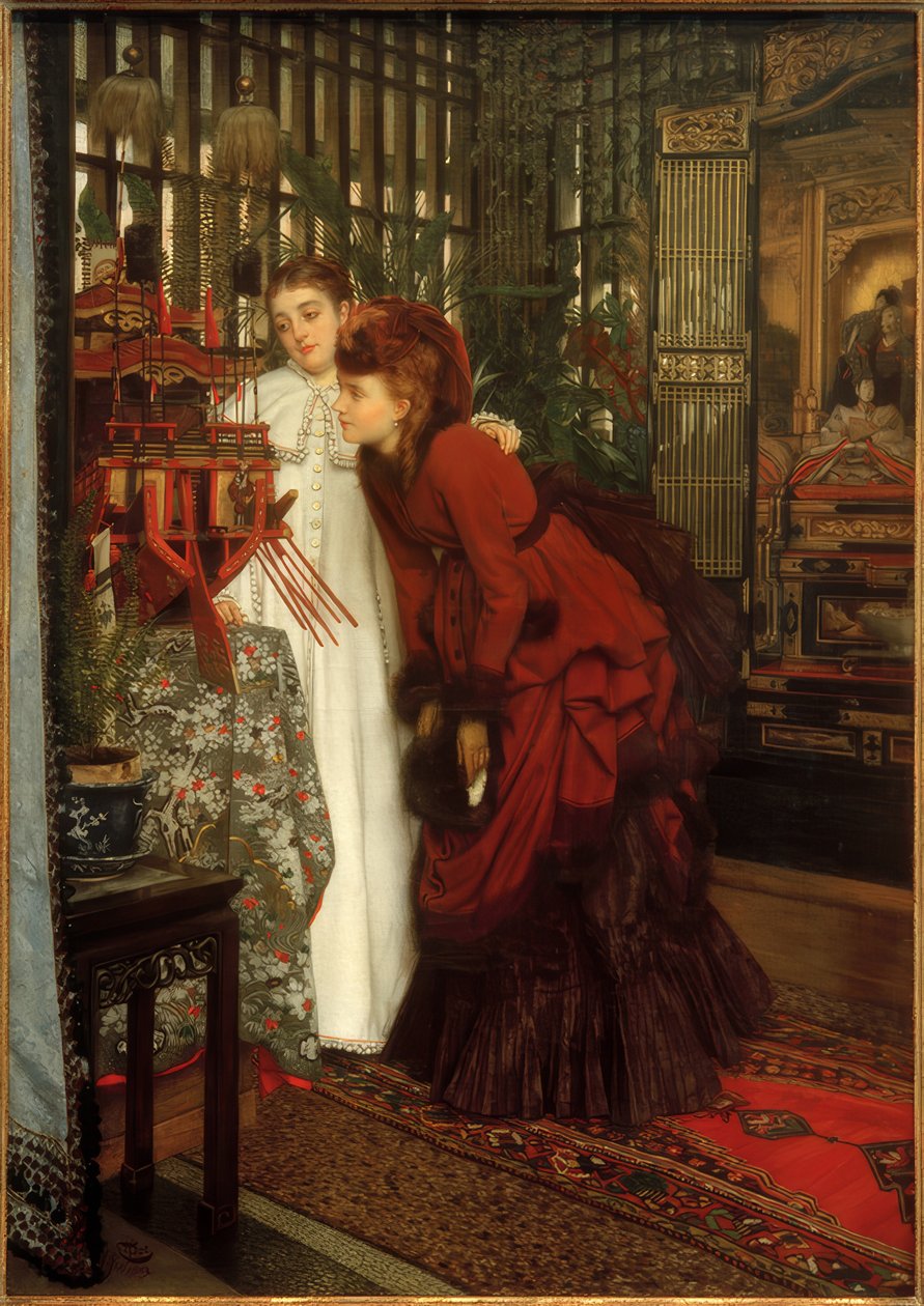 Fiatal nők nézik alkotó: James Jacques Joseph Tissot