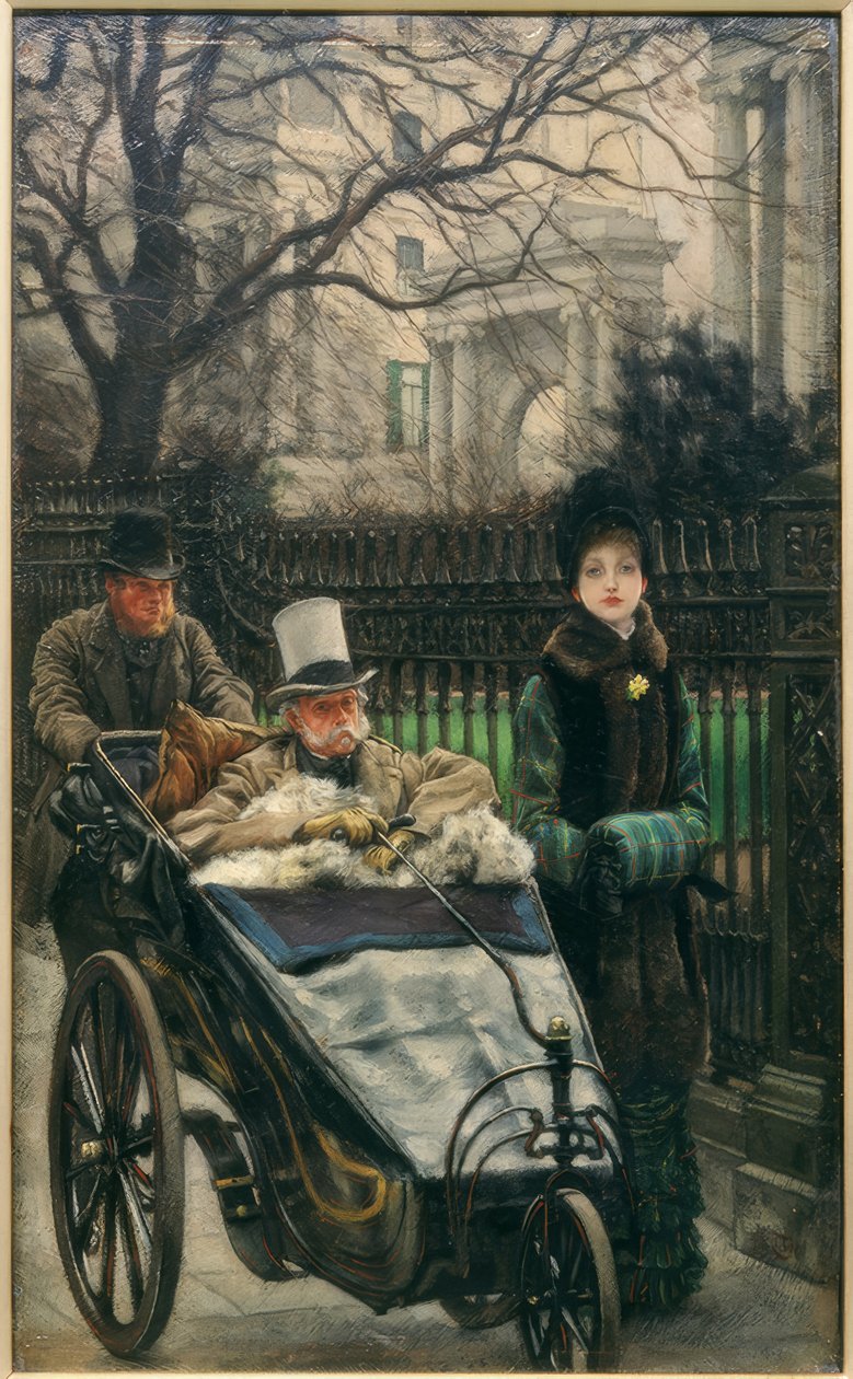 Lábadozó (A katona lánya) alkotó: James Jacques Joseph Tissot