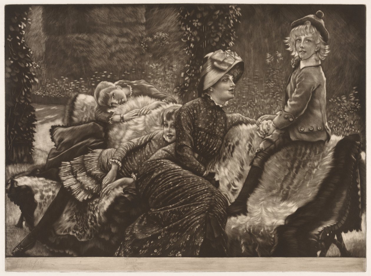 A kerti pad, 1883. alkotó: James Jacques Joseph Tissot