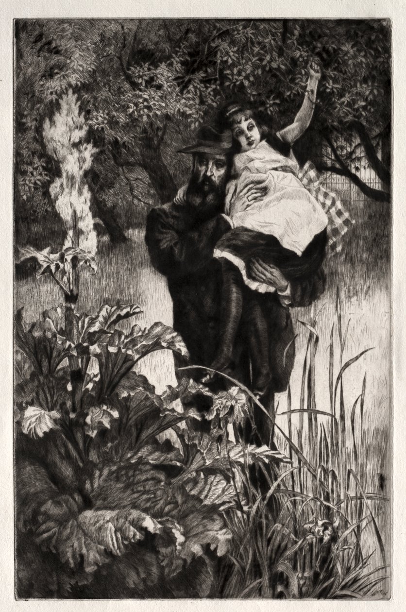 Az özvegyasszony (metszet és száraztű) alkotó: James Jacques Joseph Tissot
