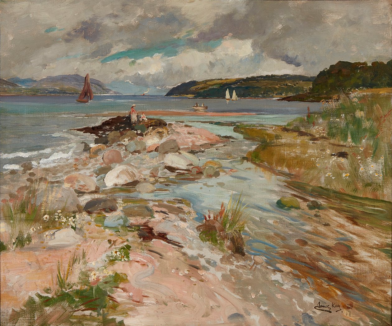 Inverkip melletti part (olaj, vászon) alkotó: James Kay