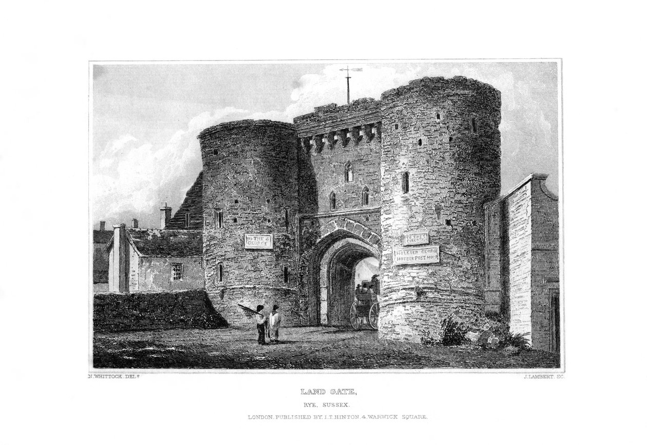 Land Gate, Rye, East Sussex, 1829. alkotó: James Lambert