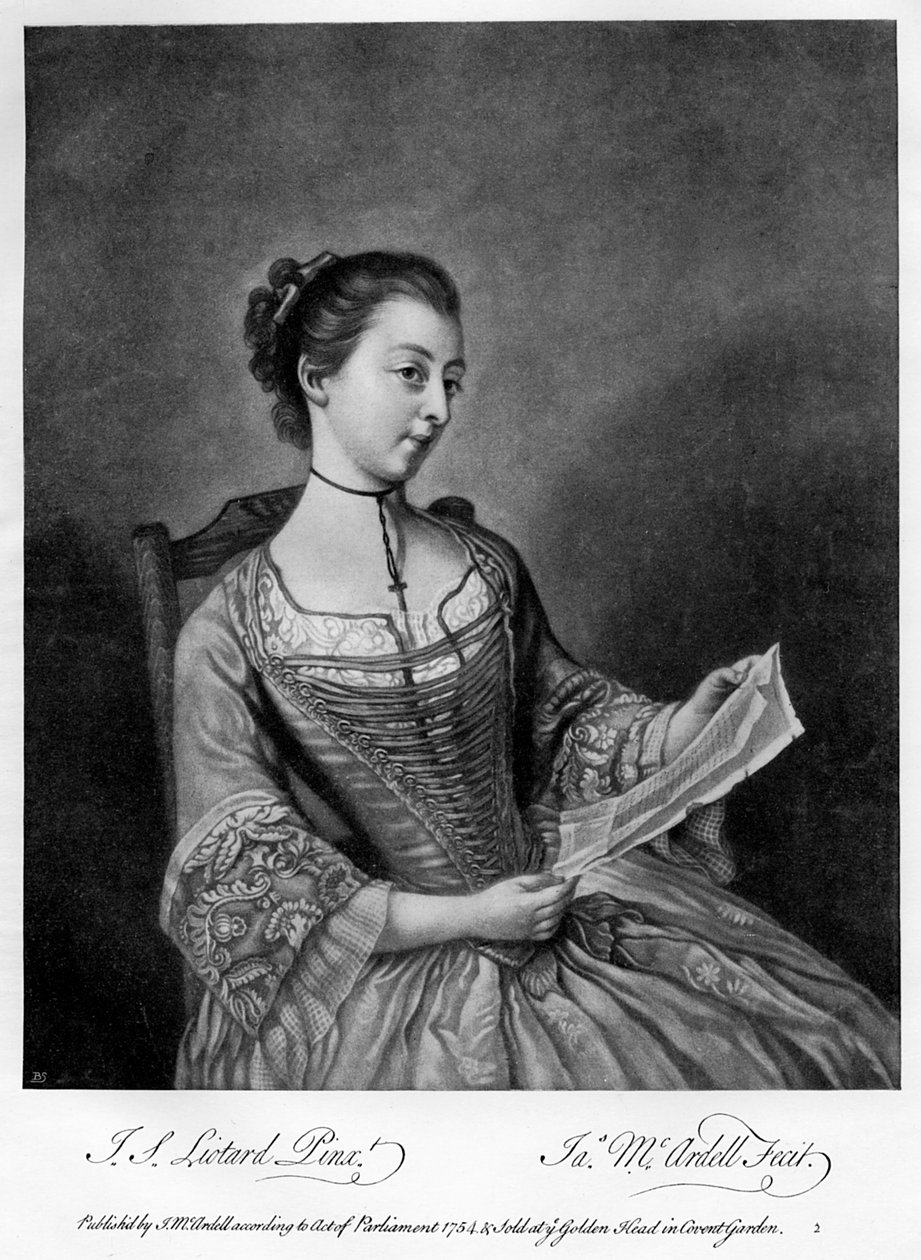 Miss Lewis, 1754-1905. alkotó: James McArdell