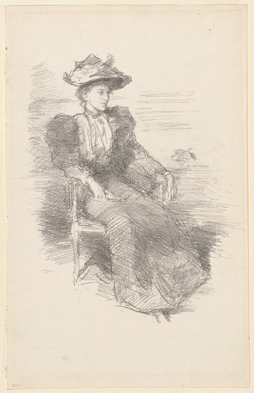 Portré: Mildred Howells alkotó: James Abbott McNeill Whistler