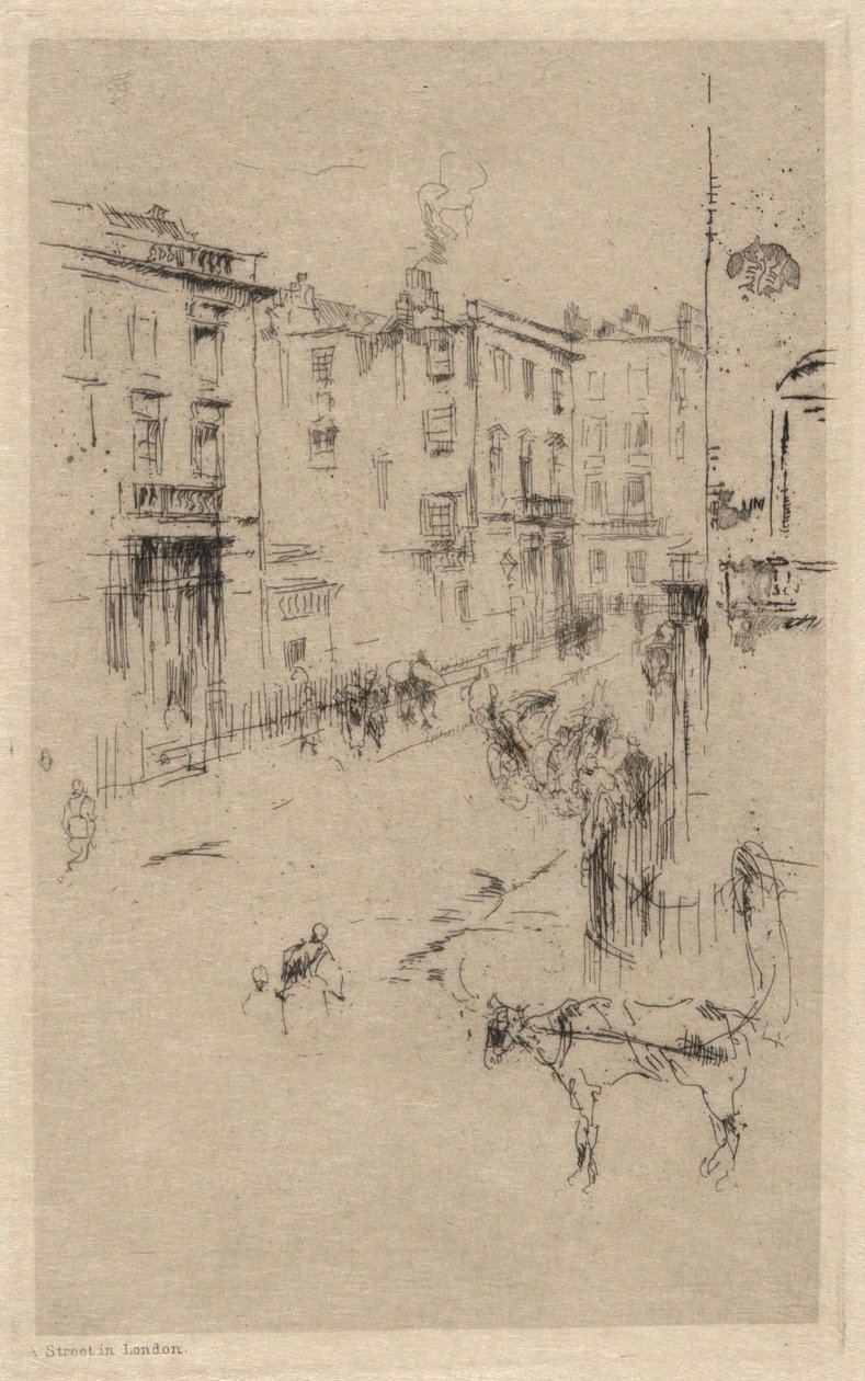 Alderney Street alkotó: James Abbott McNeill Whistler