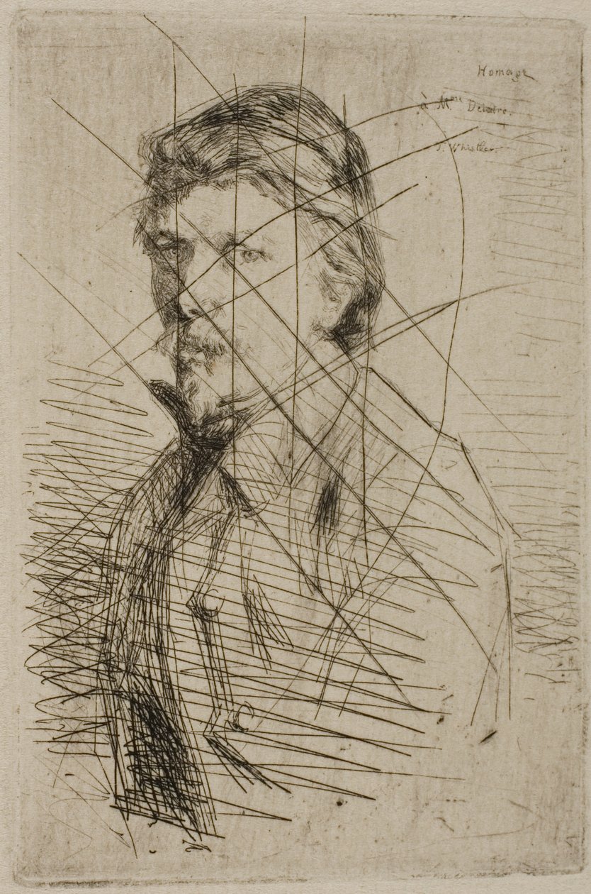 Auguste Delâtre, nyomdász alkotó: James Abbott McNeill Whistler