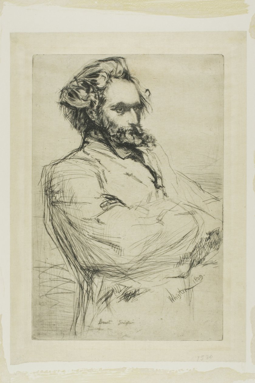 C. L. Drouet, szobrász alkotó: James McNeill Whistler