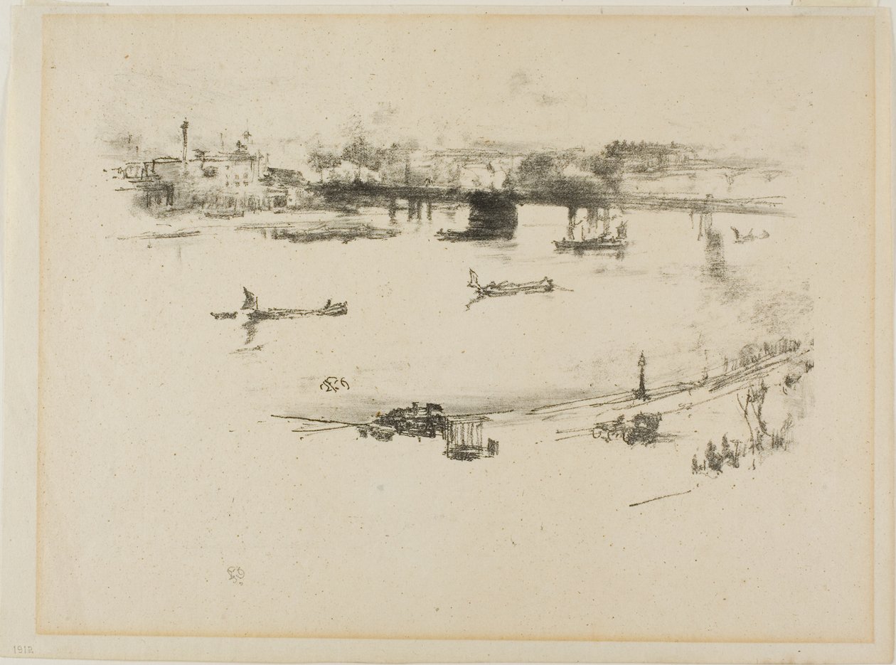 Charing Cross vasúti híd alkotó: James Abbott McNeill Whistler