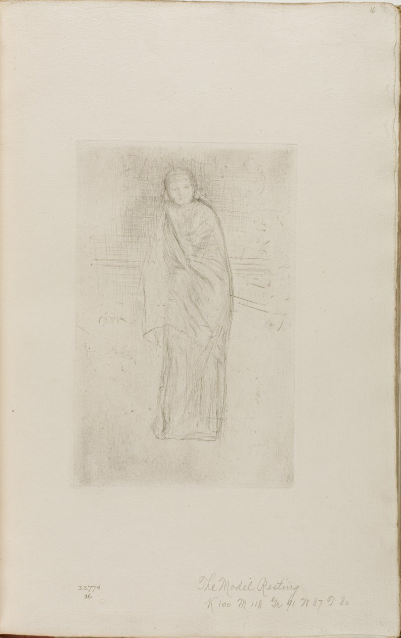 Drapizált modell alkotó: James Abbott McNeill Whistler