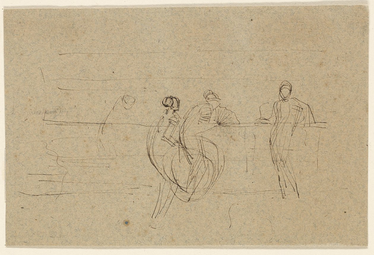 Figurák a korlátnál alkotó: James McNeill Whistler