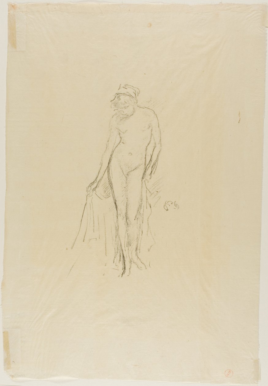Aktmodell, álló alkotó: James Abbott McNeill Whistler