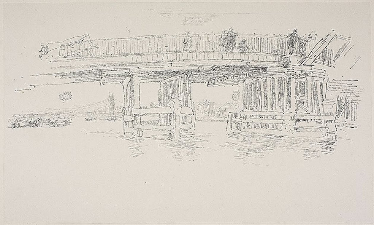 Régi Battersea híd alkotó: James Abbott McNeill Whistler