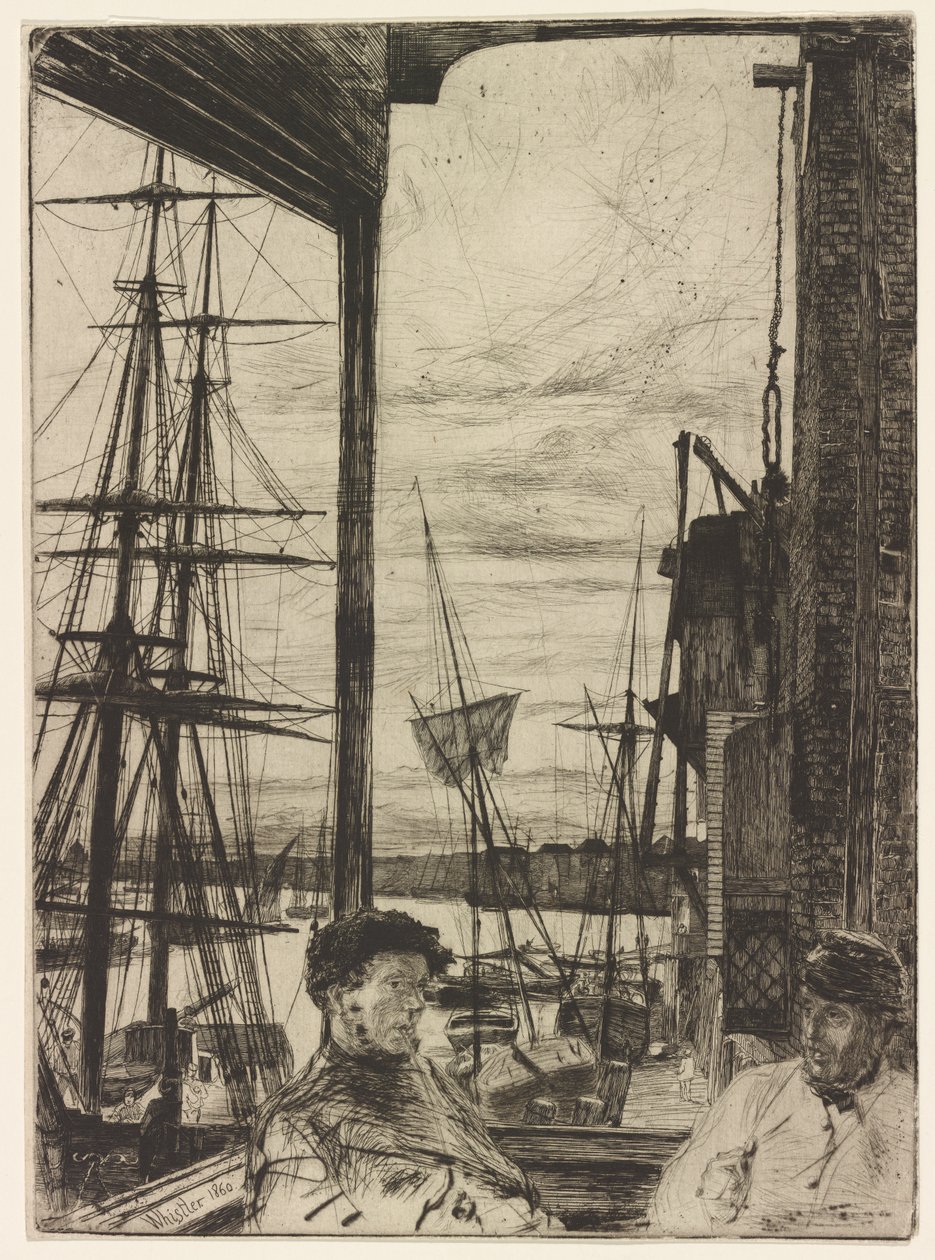 Rotherhithe alkotó: James Abbott McNeill Whistler