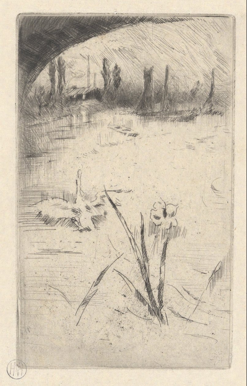 Swan és Iris alkotó: James Abbott McNeill Whistler