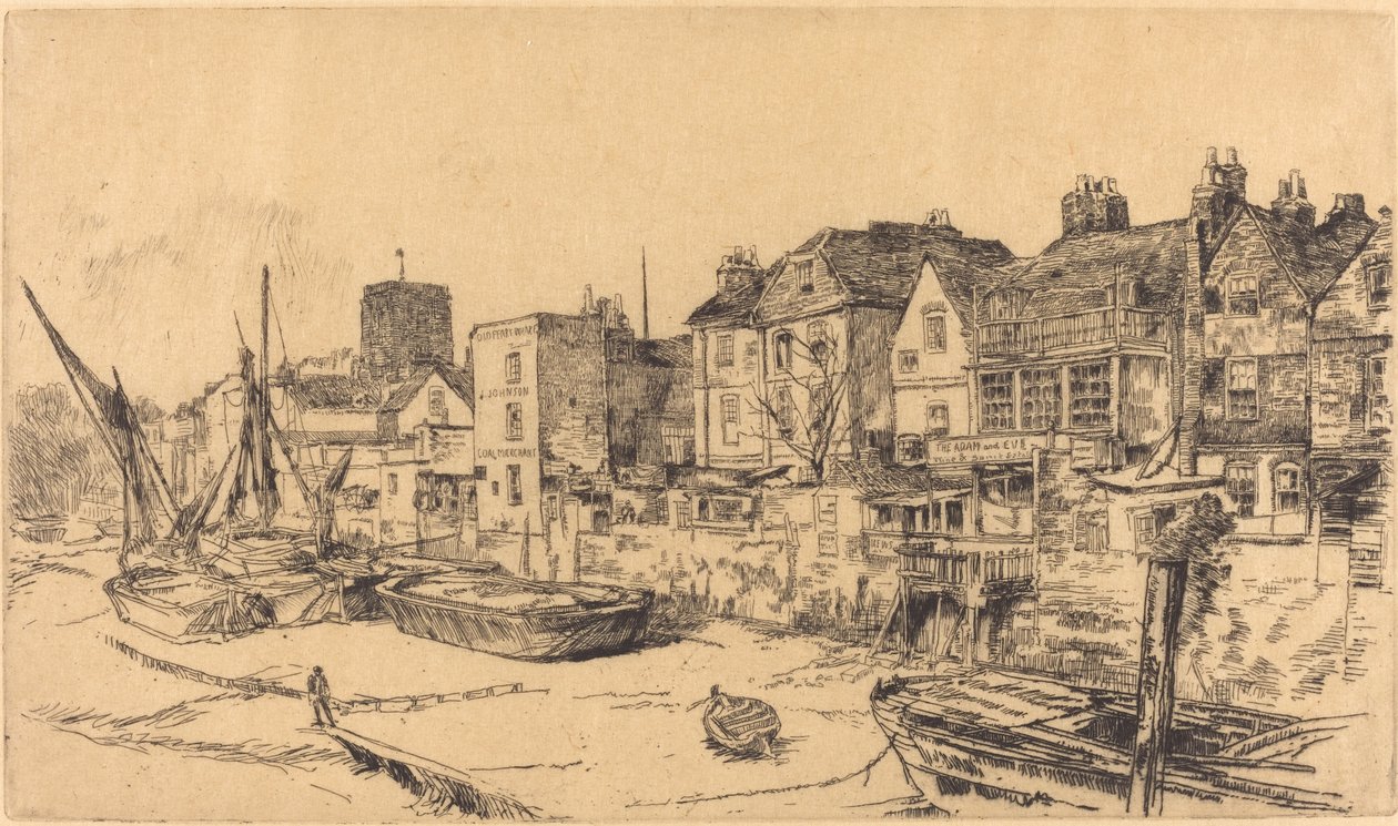 Az „Ádám és Éva”, Old Chelsea alkotó: James Abbott McNeill Whistler