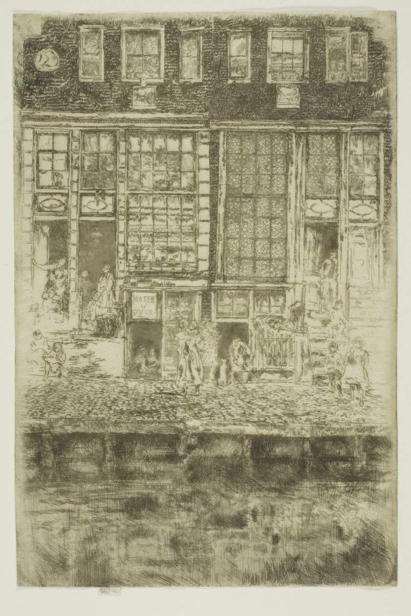 A hímzett függöny alkotó: James McNeill Whistler