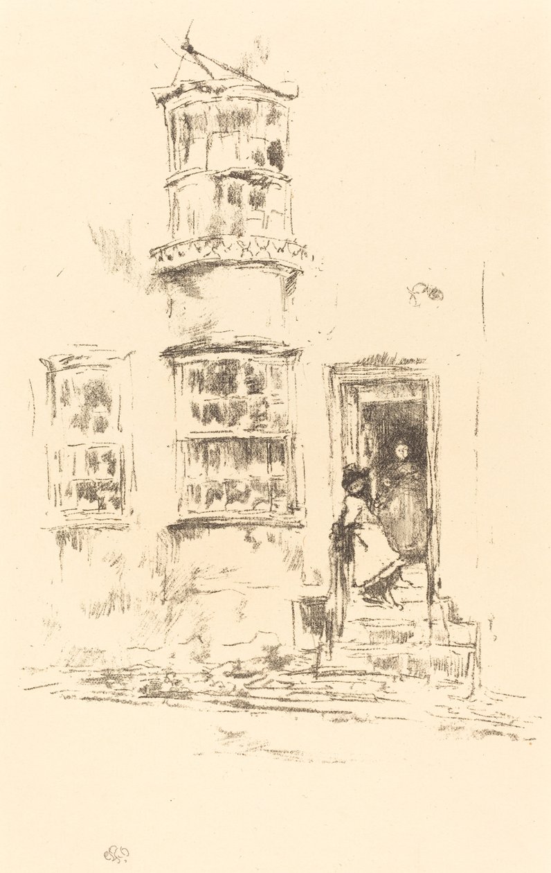 A kis lépések, Lyme Regis alkotó: James Abbott McNeill Whistler