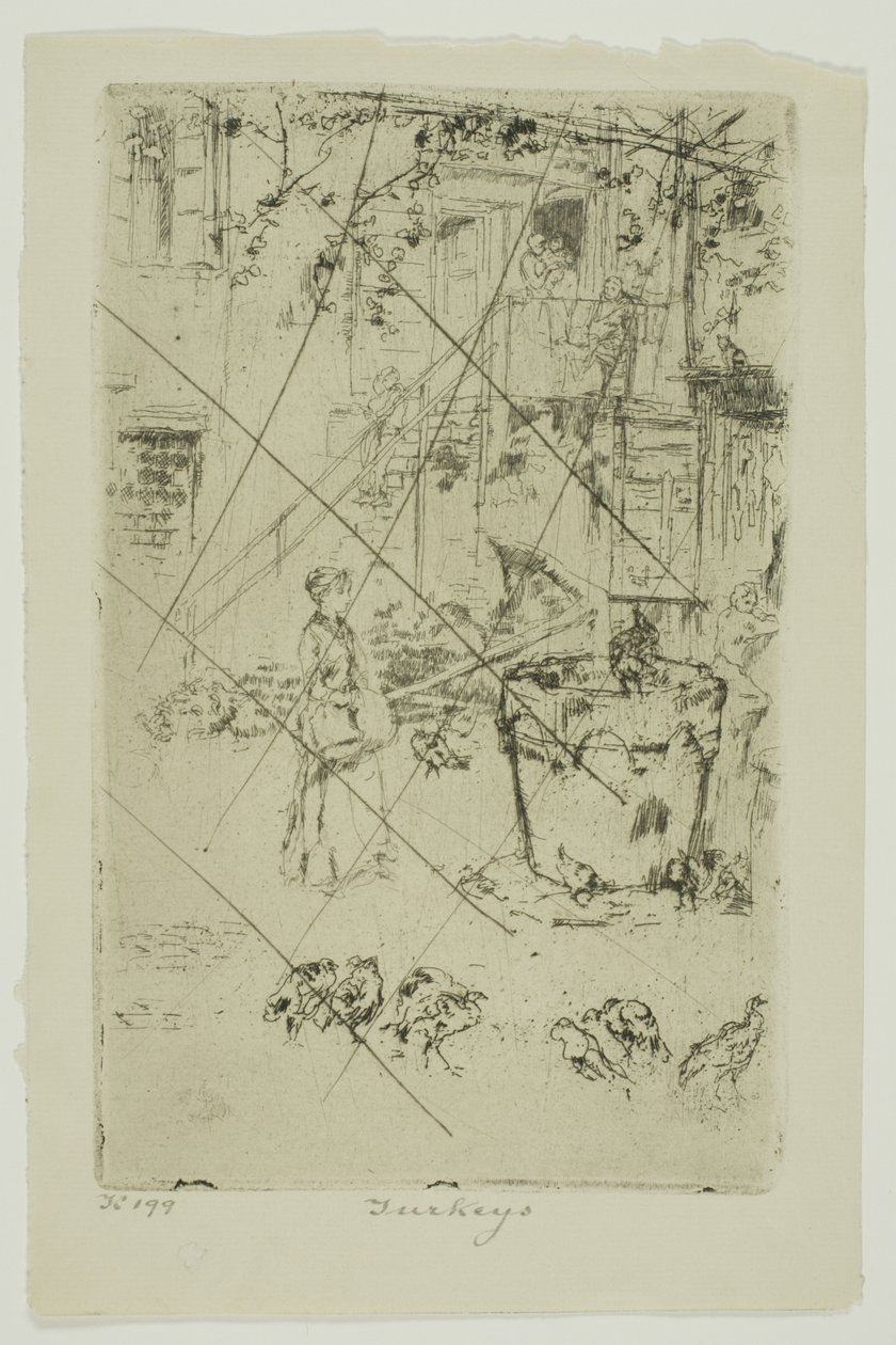 Pulykák alkotó: James Abbott McNeill Whistler