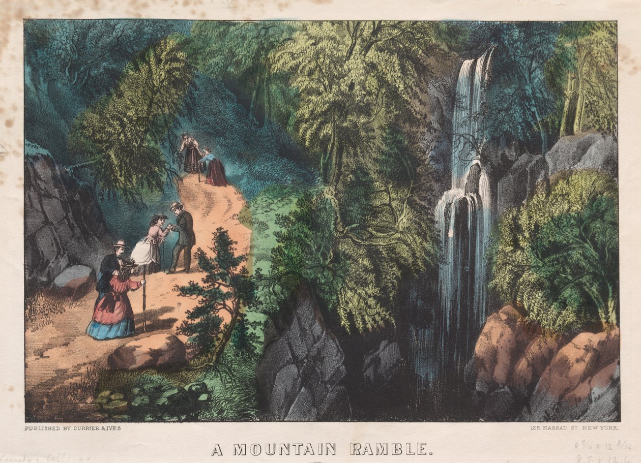 A Mountain Ramble, c. 1872-74. alkotó: James Merritt Ives