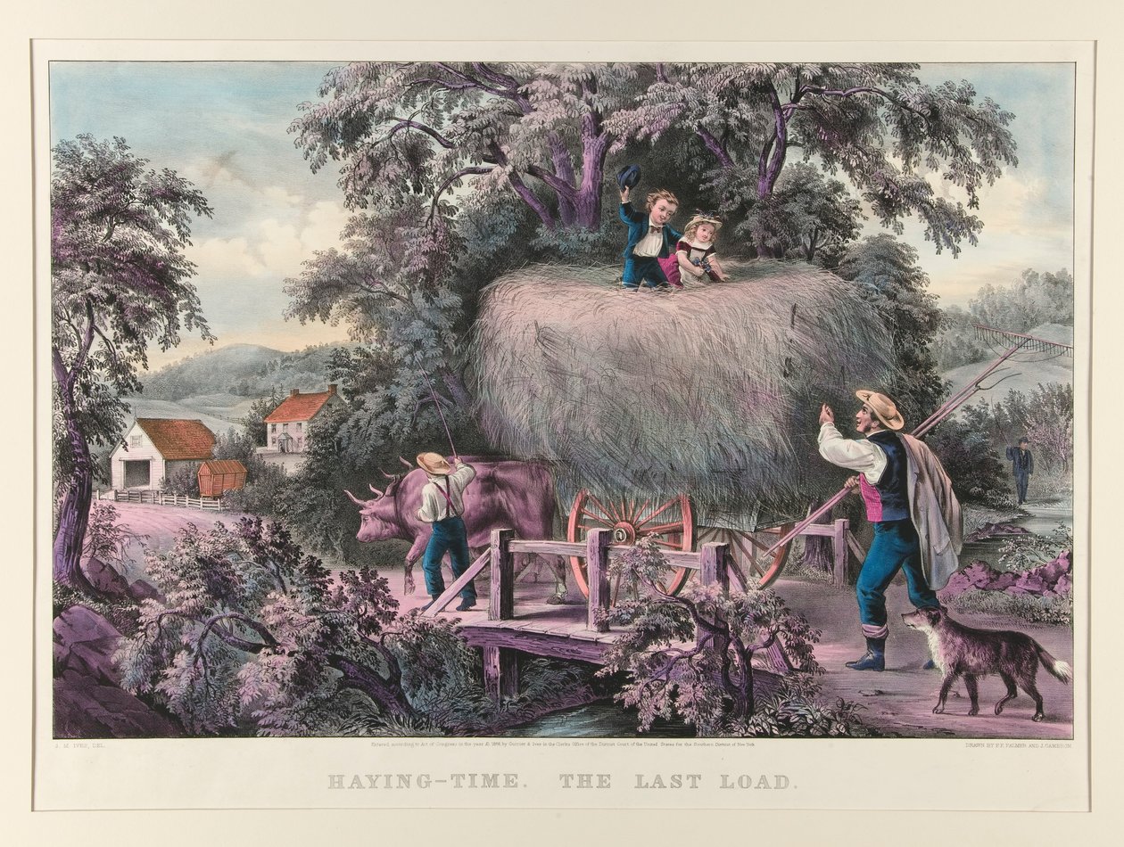 Haying-time. Az utolsó terhelés alkotó: James Merritt Ives