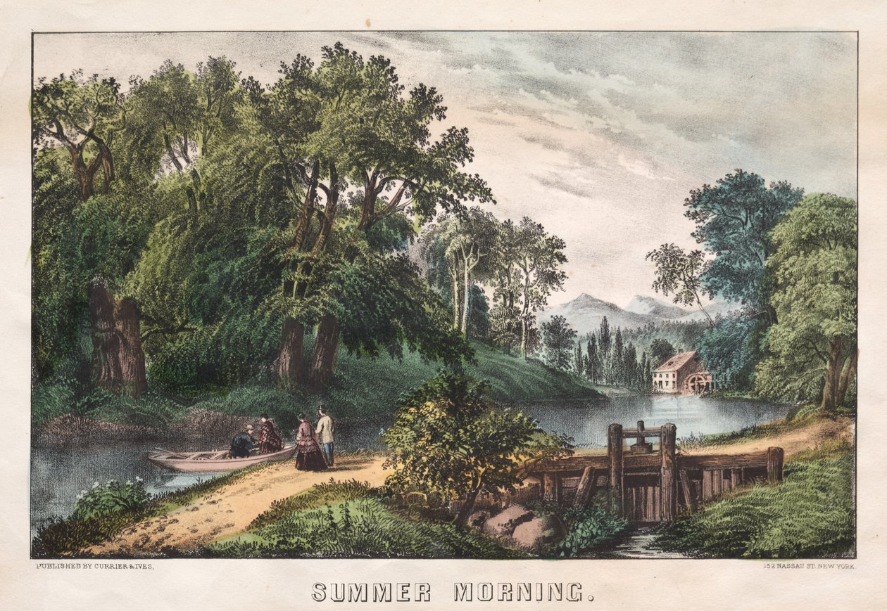 Nyári reggel c. 1838-72. alkotó: James Merritt Ives
