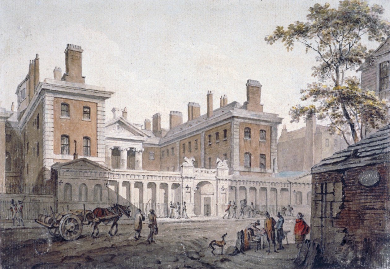 Az Admiralitás, Whitehall, London, 1796 alkotó: James Miller