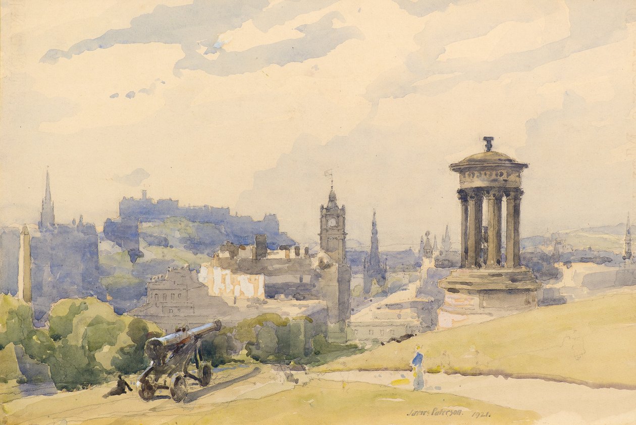 Edinburgh a Calton Hilltől alkotó: James Paterson