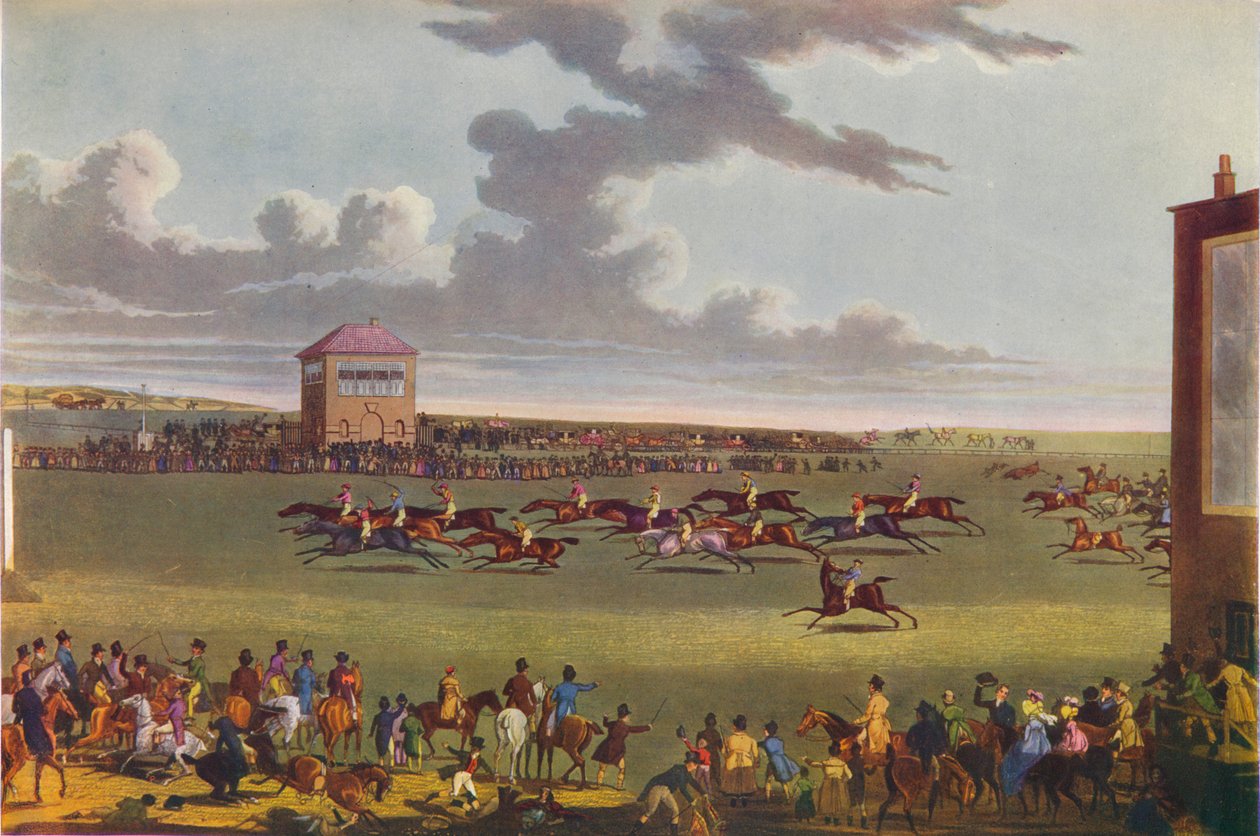 Newmarket Races, 1909. alkotó: James Pollard