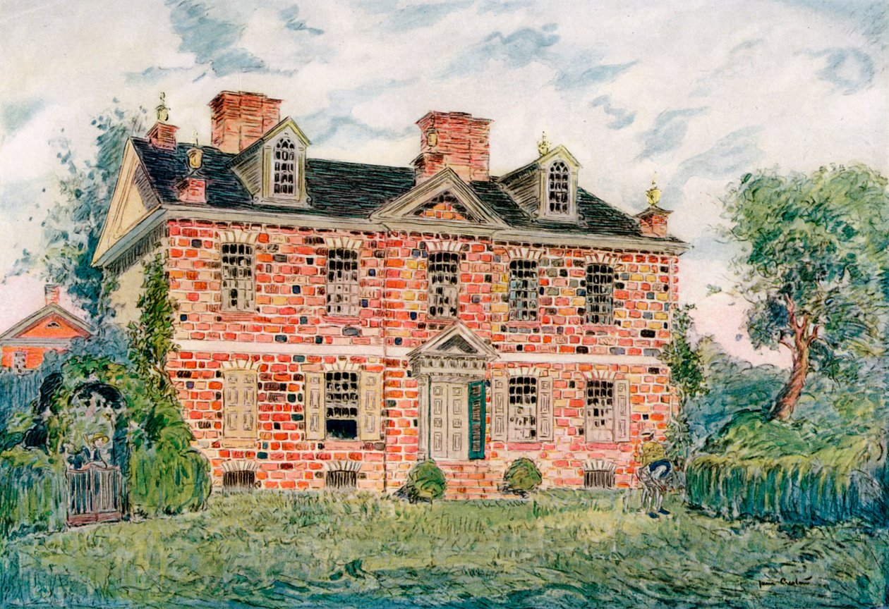 Cliveden, Germantown, Pennsylvania, USA, 18. század, 1921. alkotó: James Preston