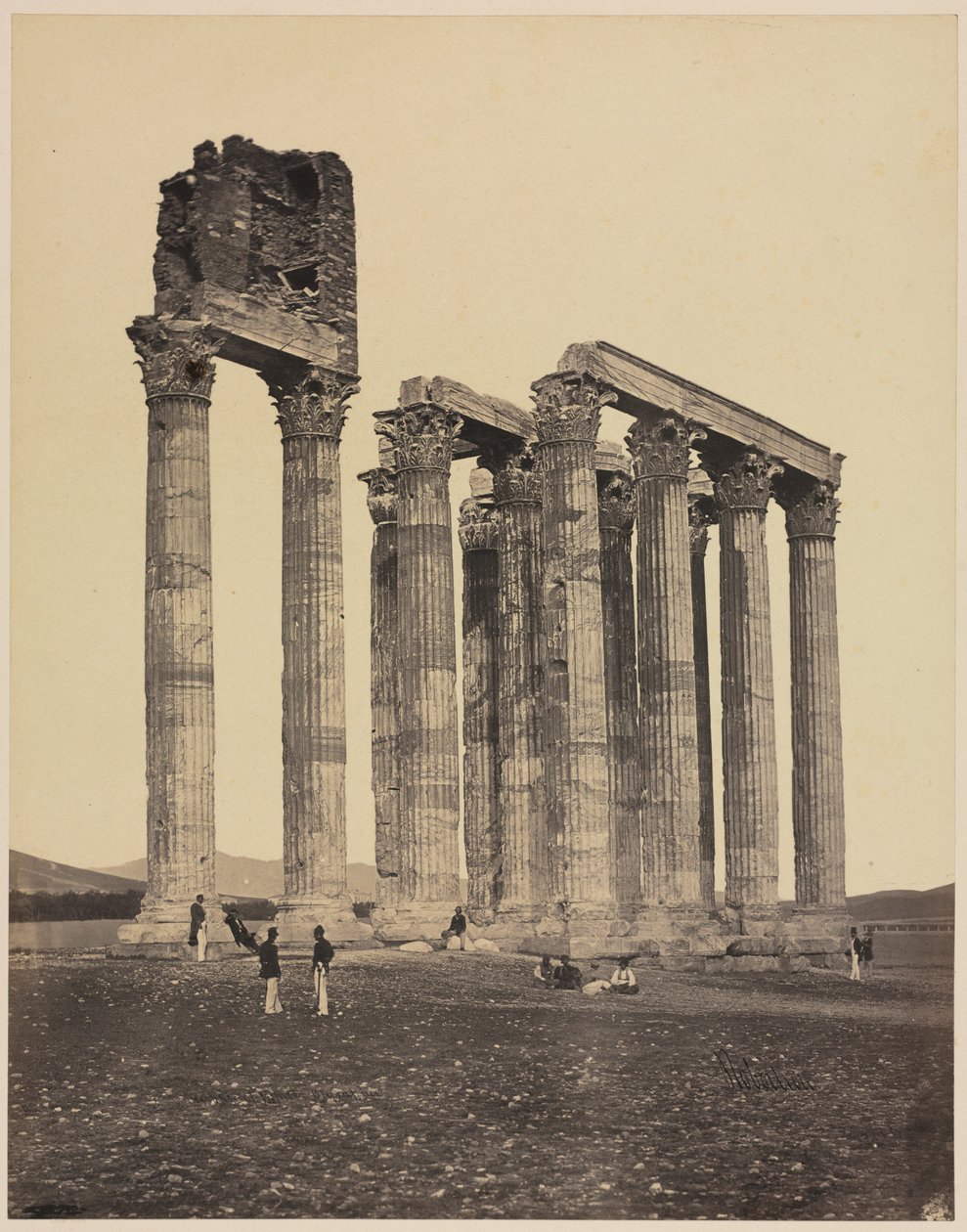 Jupiter Olympius temploma, kb. 1853. alkotó: James Robertson